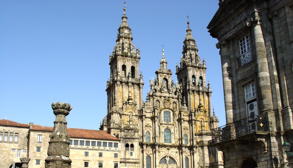 Die Kathedrale von Compostela Ziel des Jakobswegs